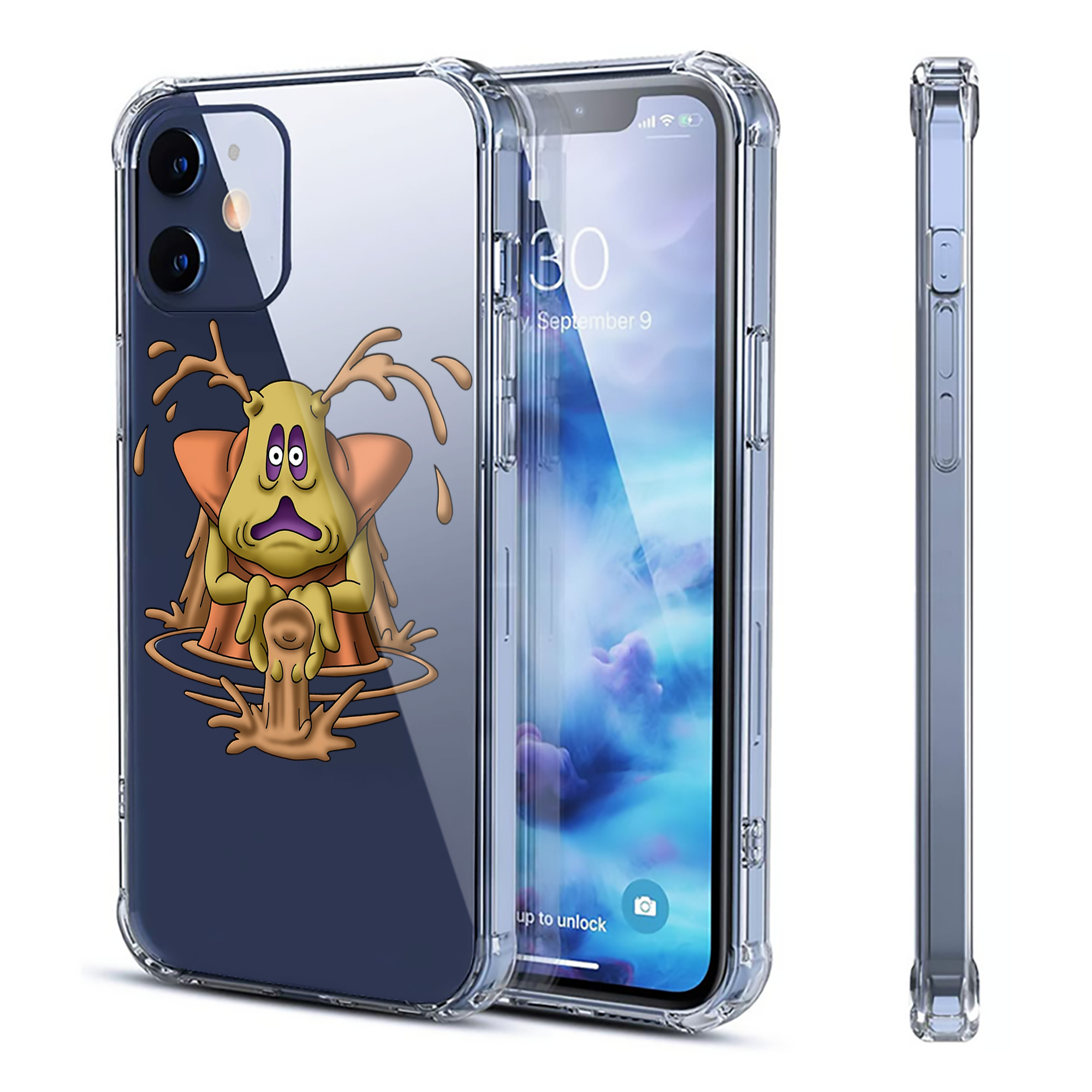 （画像用） ドラゴンクエスト Doragon Kuesuto Dragon Quest 【iPhone 12シリーズ対応】透明スマホケース（クリアソフトケース）